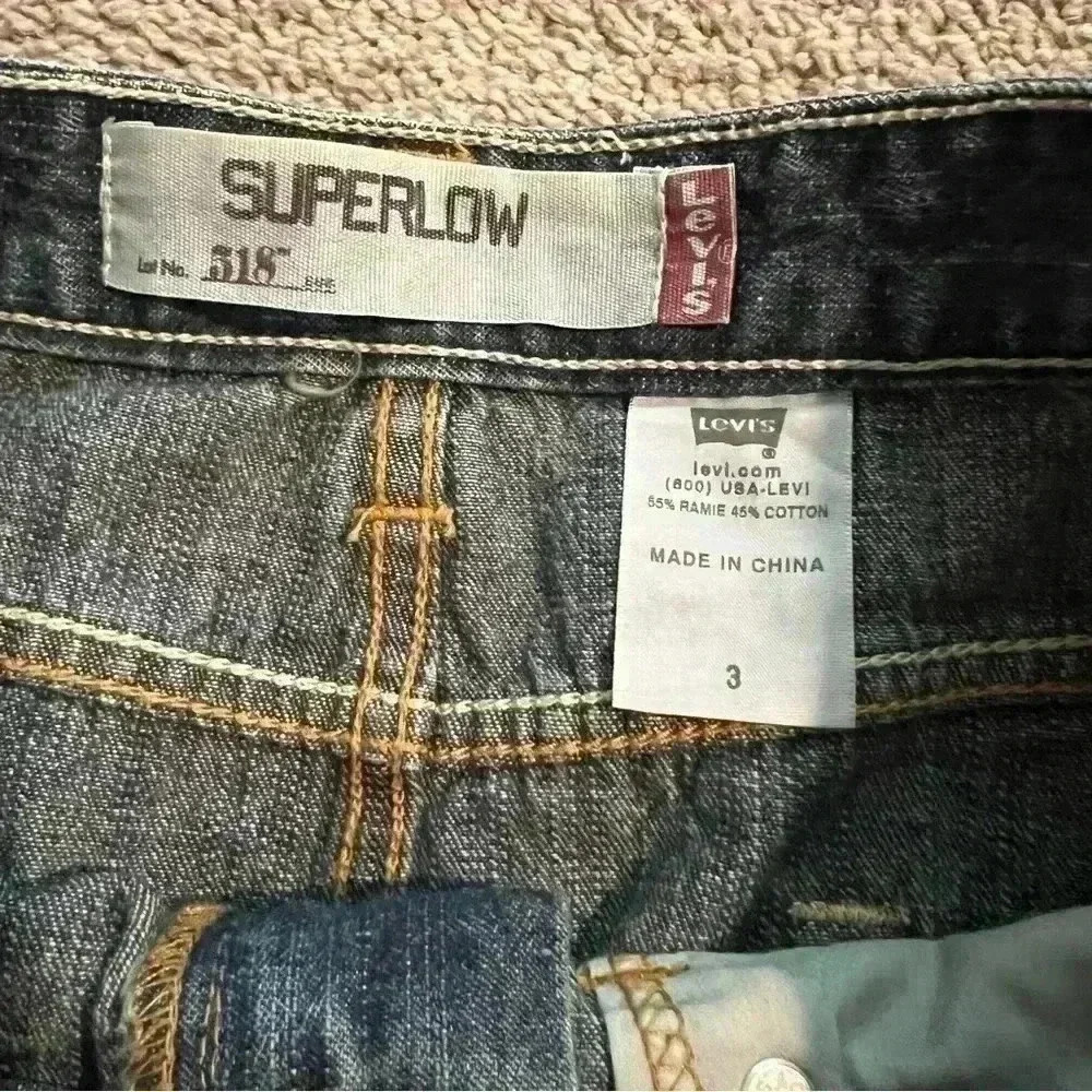 Levi’s 518 Skirt Women’s Size 3 Superlow Blue Wash  - Levi’s 518 - Picture 6 of 7